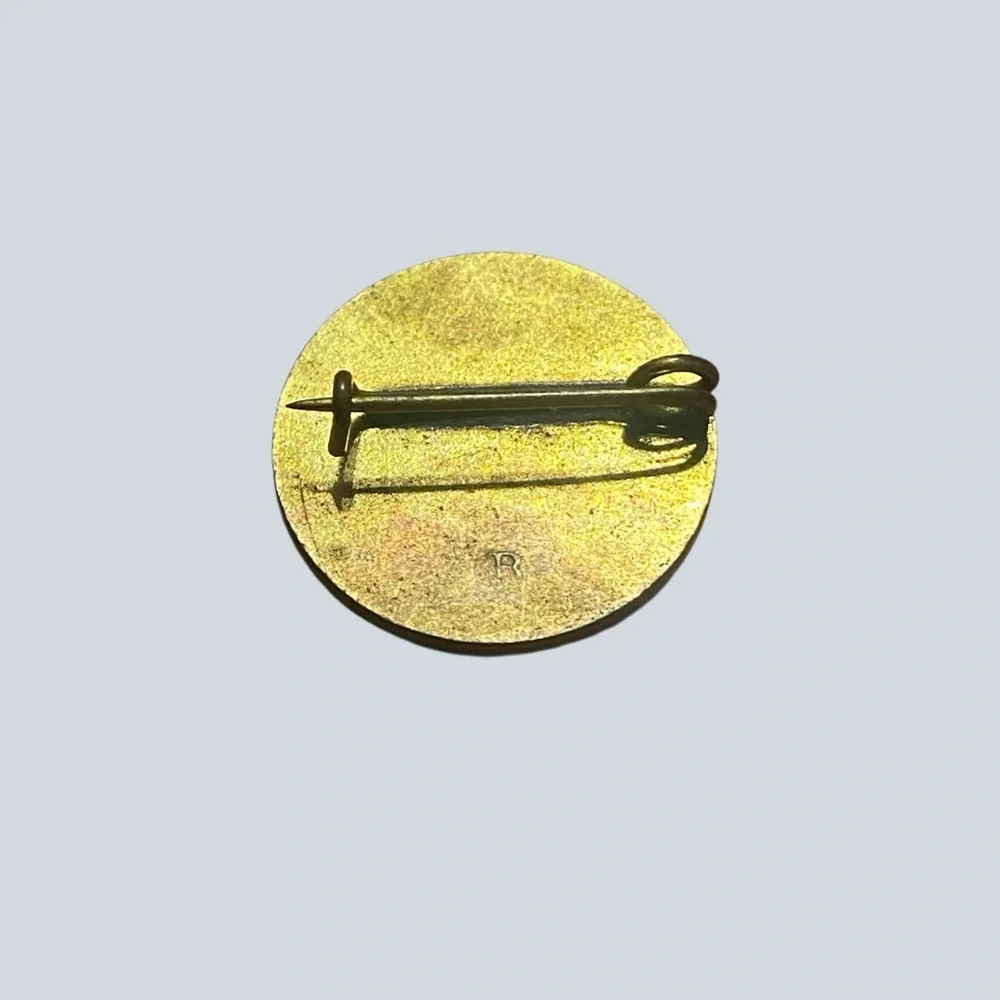 Vintage Blue and Gold Enamel Pin